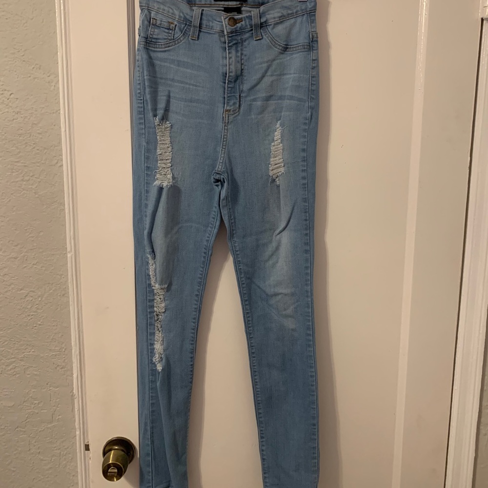 High rise jeans